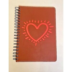 COACH Keith Haring Leather Heart Notebook Journal Sketchbook